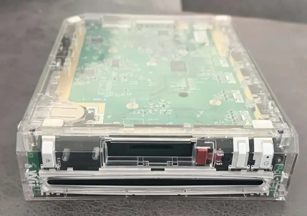 Nintendo Wii Console with Custom Transparent Clear Replacement Shell
